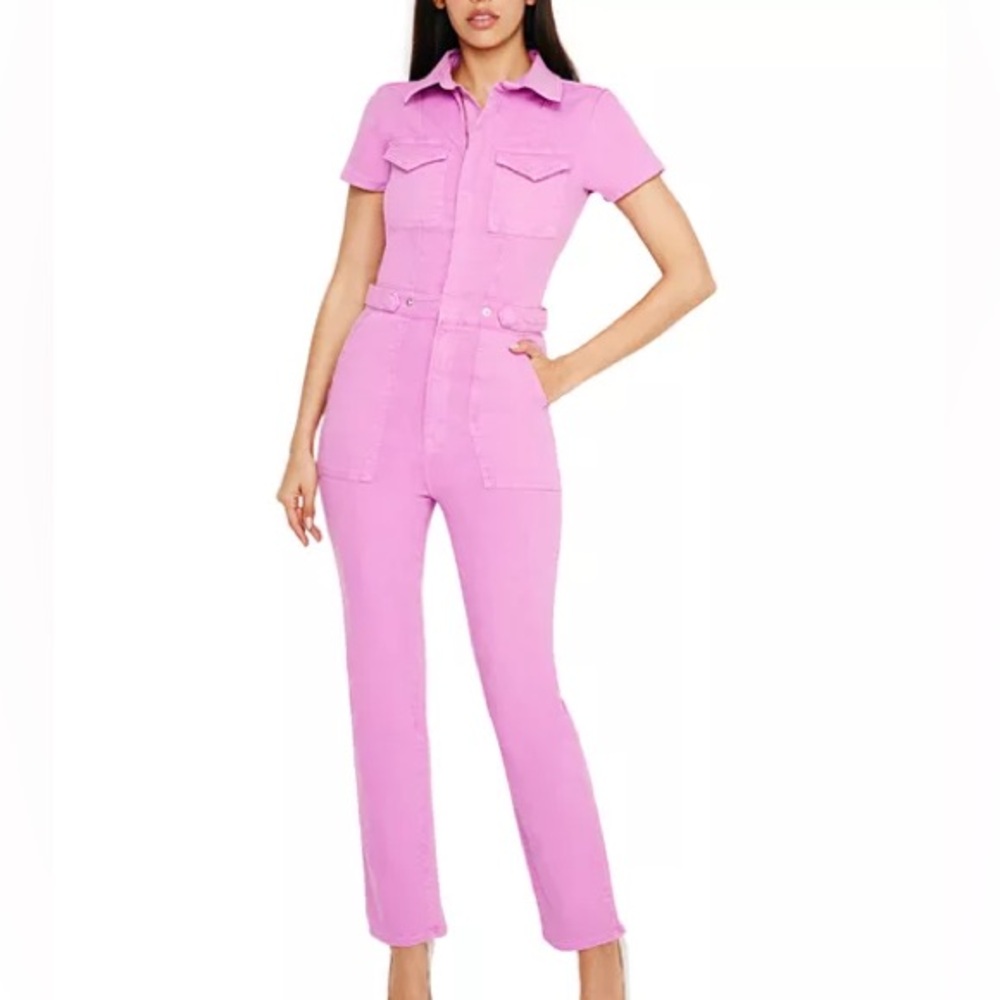 NWT Good American Pink Jumpsuit